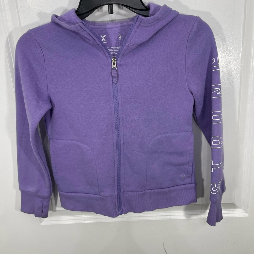 Xersion Lavender Kids Hoodie with Strong Sleeve Print CB-109
